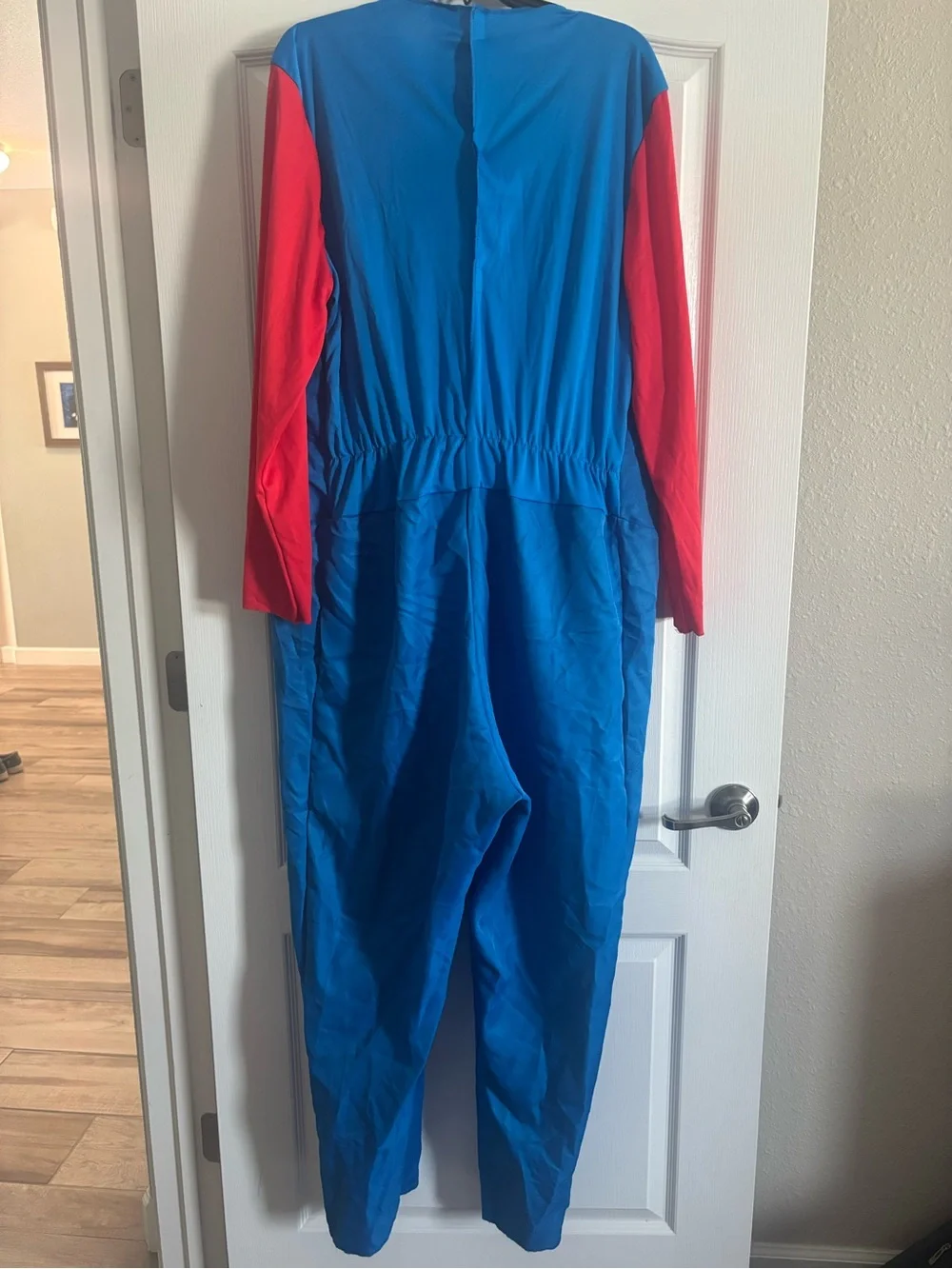 Nintendo Red Shirt Blue Overalls Costume Yellow Buttons see measurements